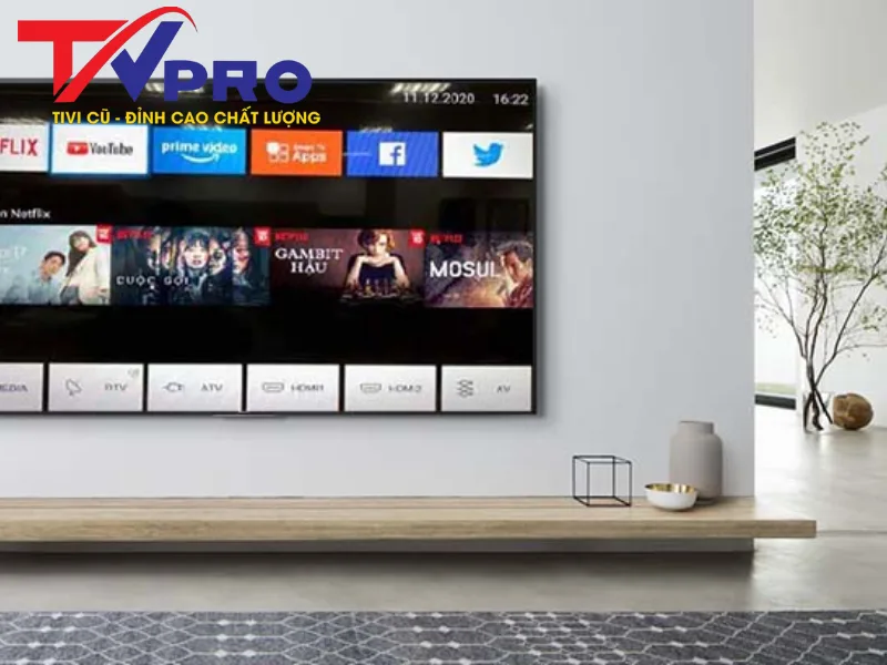 Hệ điều hành smart TV của tivi 55 inch cũ