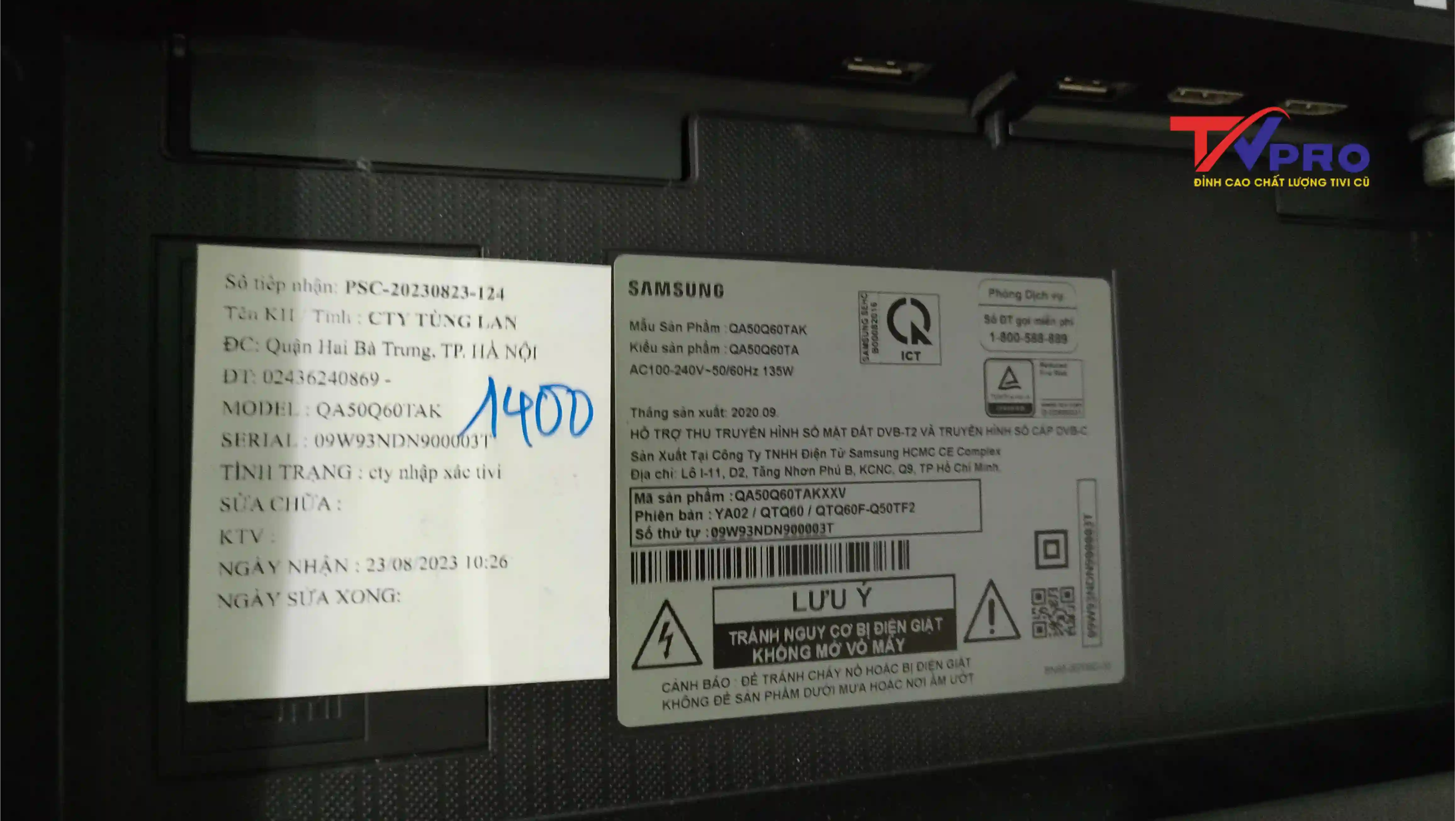 Thông số tivi Samsung QA50Q60TAK