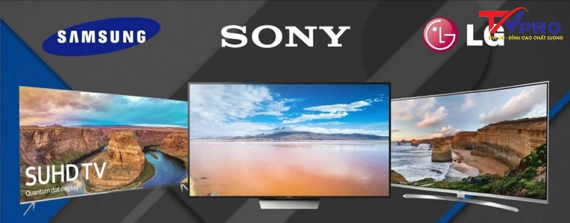 so sánh tivi sony samsung và lg