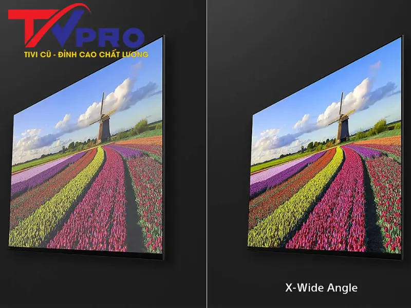 Công nghệ X-Wide Angle khi mua khi mua tivi sony 65 inch cũ